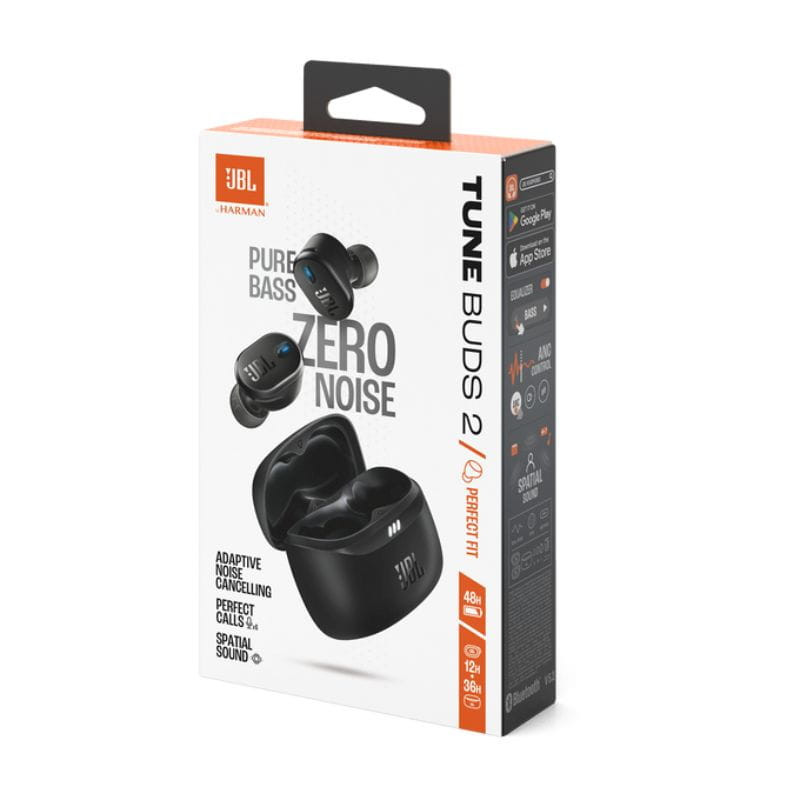 Imagem da caixa do JBL Tune Buds 2 Black