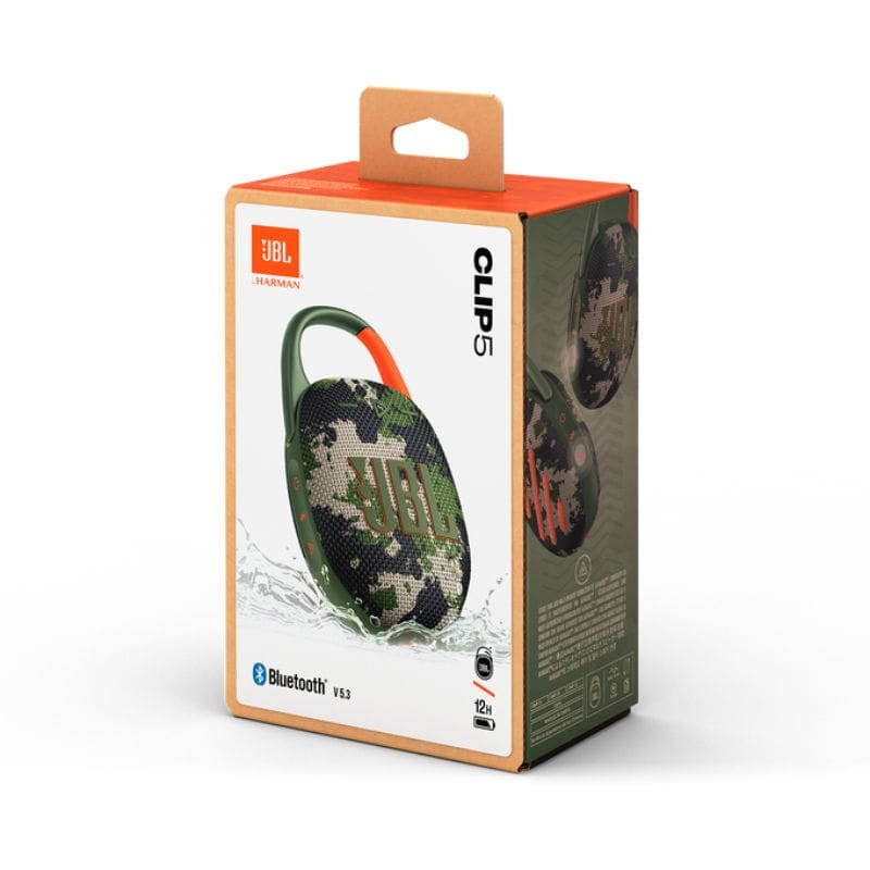 JBL Clip 5 Camuflaje caja