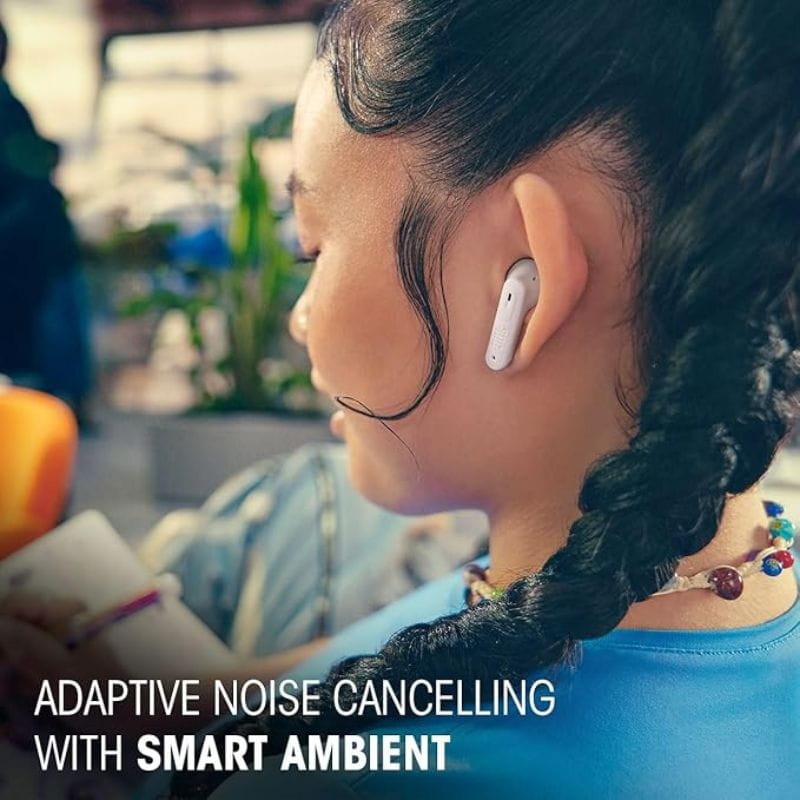 Cancelamento de ruído adaptável branco JBL Tune Flex 2
