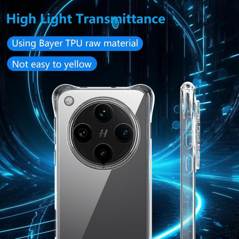 Detalhes da capa anti-choque Premium transparente Oppo Find X5Pro 5G