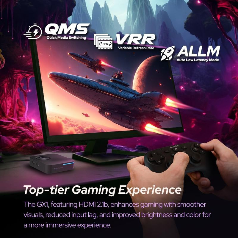 Gaming de Rocktek GX-1 RTD1325TPV 4GB/32GB Android 12 - Android TV