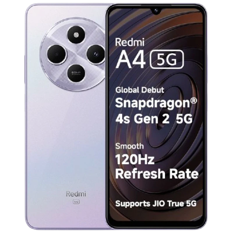 Xiaomi Redmi A4 5G 4GB/128GB Lilás - Classe B Refurbished