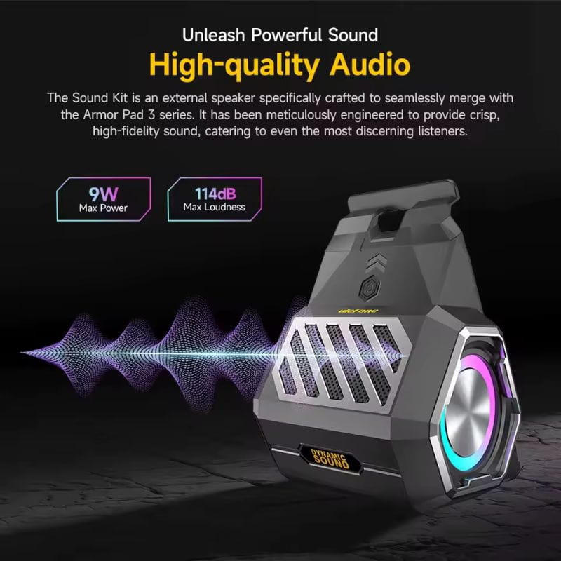 Ulefone UAS17 - Kit de som para som de qualidade Armor Pad 4 Series