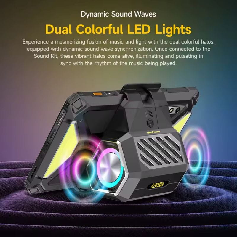 Ulefone UAS17 - Kit de som para luzes RGB Armor Pad 4 Series