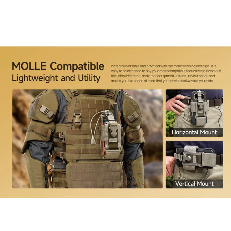 Capa Tática Universal Molle Holster Ulefone leve