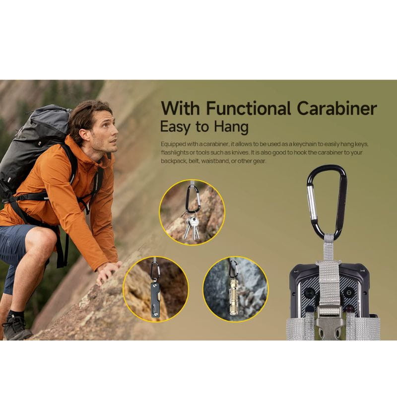 Capa Tática Universal Molle Holster Ulefone com mosquetão