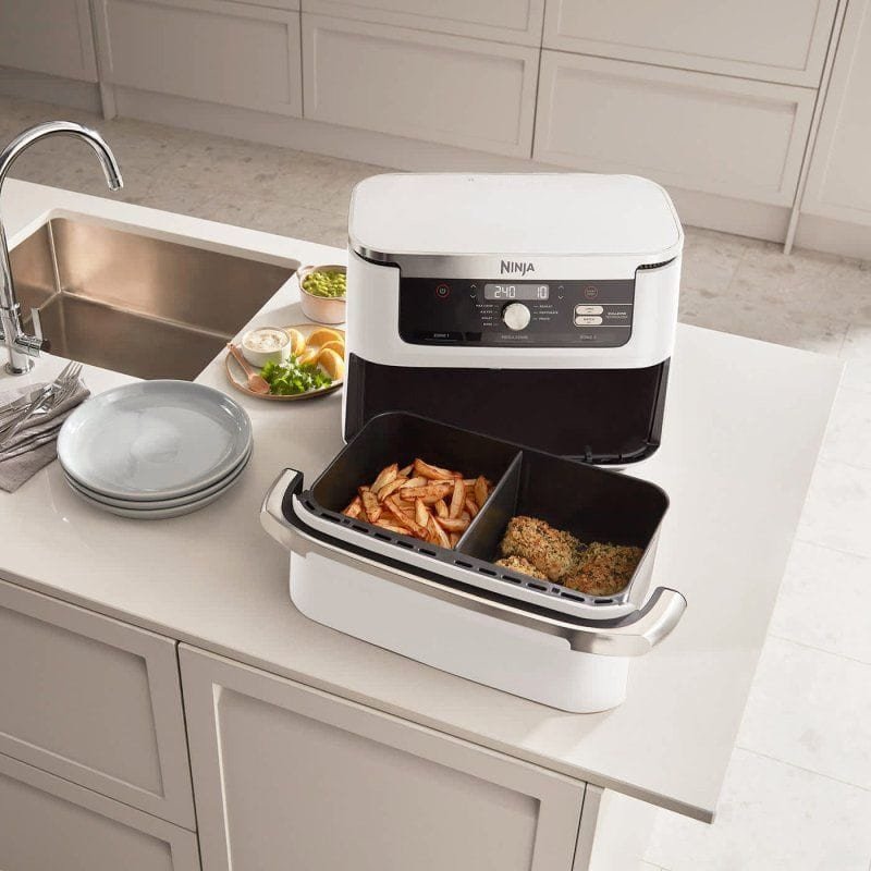Ninja Foodi FlexDrawer 10.4 L - Freidora de aire imagen cocinado dos comidas a la vez