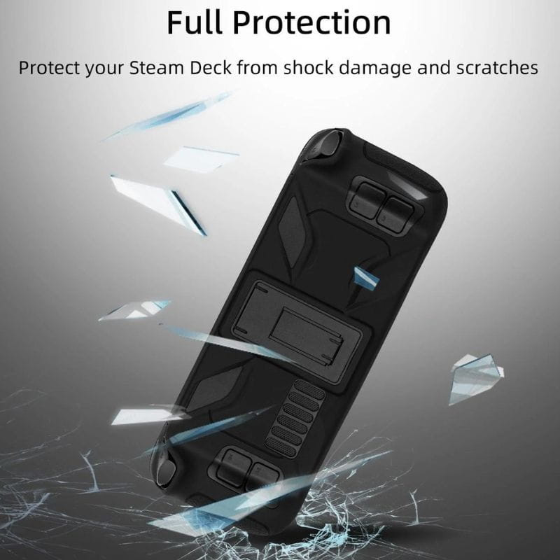 Pgtech Housse en silicone avec support pour Steam Deck - protection contre les chutes