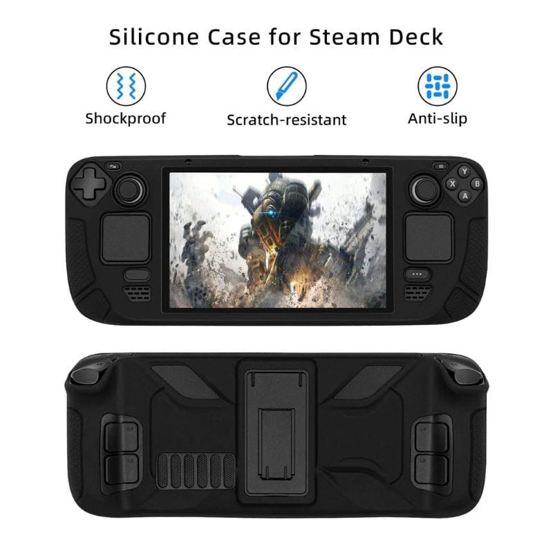 Pgtech Housse en silicone avec support pour Steam Deck - caractéristiques