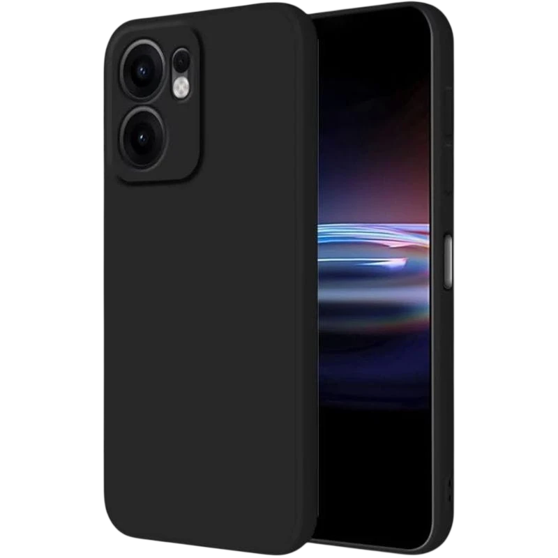 Coque Square Liquid Premium Noir pour Oppo Reno13 F 5G