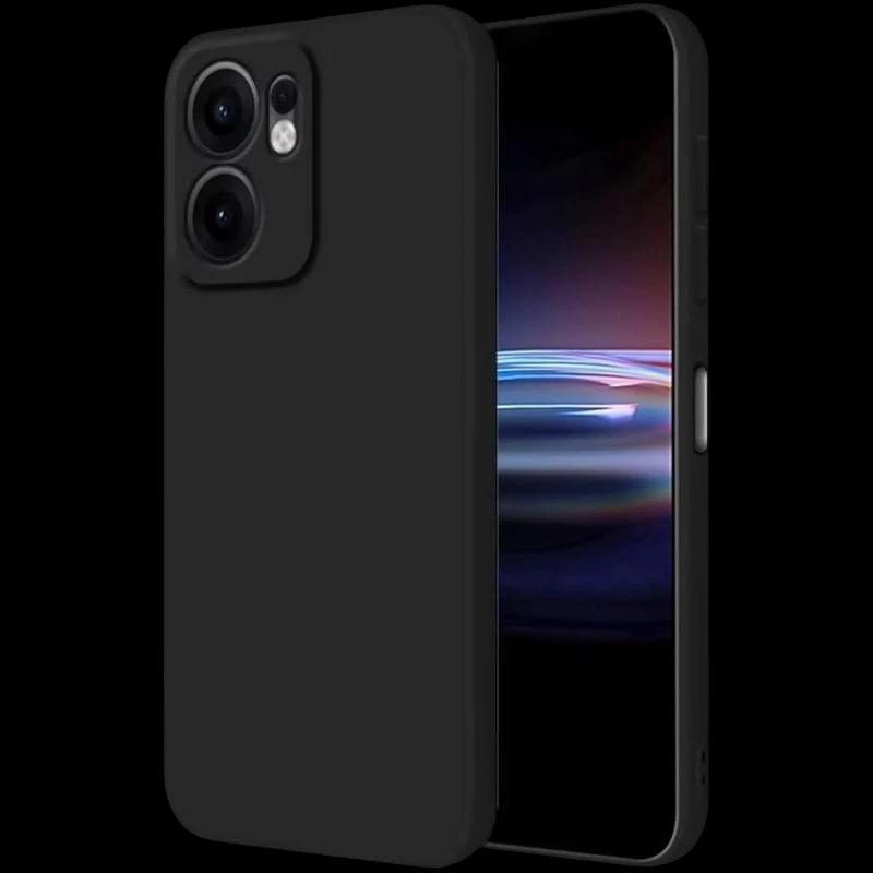 Coque Square Liquid Premium Noir pour Oppo Reno13 F 5G