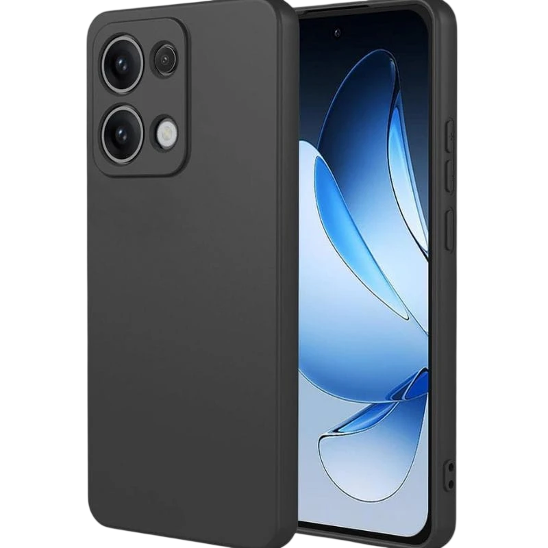 Coque Square Liquid Premium Noir pour Oppo Reno13 Pro 5G