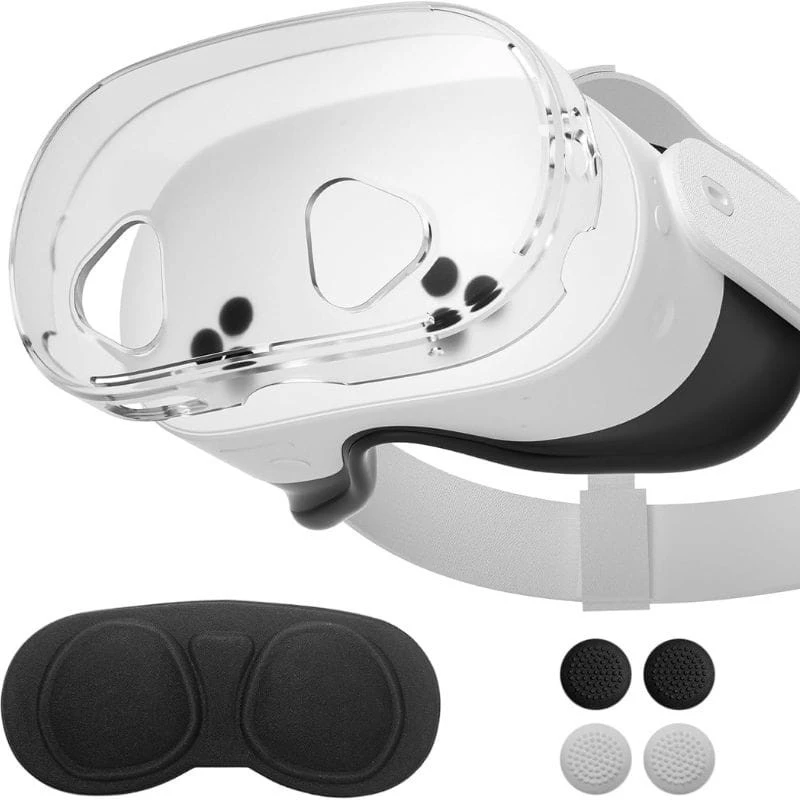 Étui transparent avec accessoires Meta Quest 3S