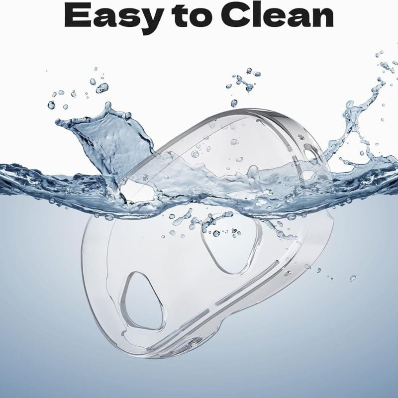 Étui transparent avec accessoires Meta Quest 3S facile à nettoyer