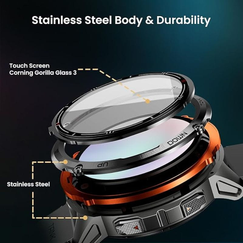 Kospet Tank T3 Ultra 2 Edición Especial Negro - Reloj inteligente imagen  del cuerpo de aluminio