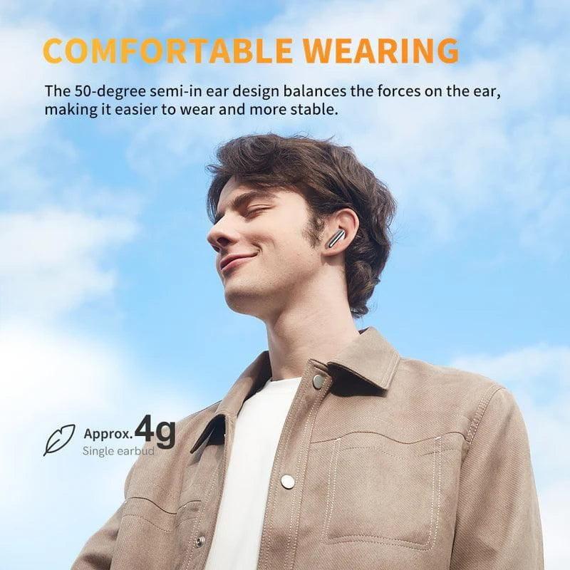 QCY AilyBuds Pro+ HT10 Pro Preto - Auriculares confortáveis