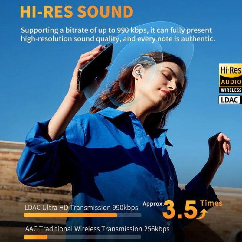 QCY AilyBuds Pro+ HT10 Pro Preto - Auriculares de alta resolução