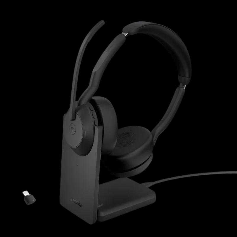 Jabra Evolve2 55 MS Stereo con Soporte de carga