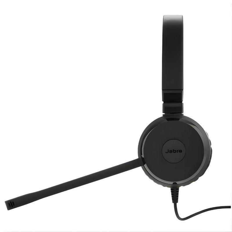 Jabra Evolve 30 II MS Stereo (USB-C/A) Noir, vue de profil