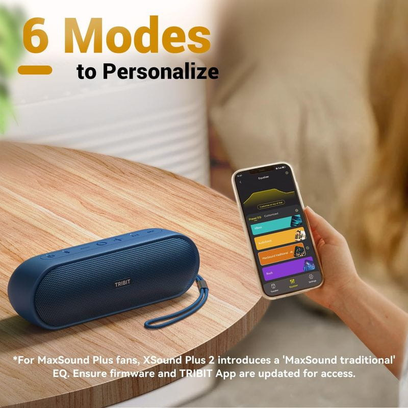 6 modos de Tribit XSound Plus 2 30W Bluetooth 5.3 Azul
