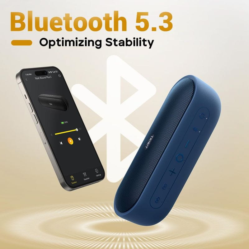 Bluetooth de Tribit XSound Plus 2 30W Bluetooth 5.3 Azul