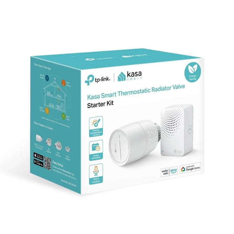 Tapo KE100 KIT Smart - Vanne thermostatique intelligente pour radiateur image de la boîte