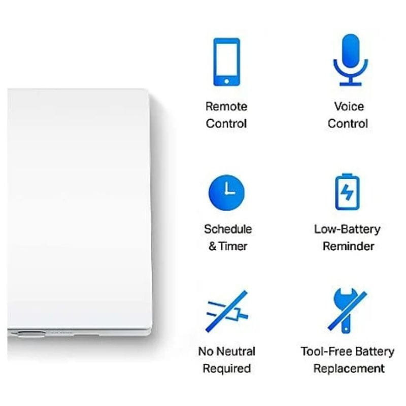 TP-Link Tapo S210 - Interruptor de Luz Wi-Fi Inteligente características