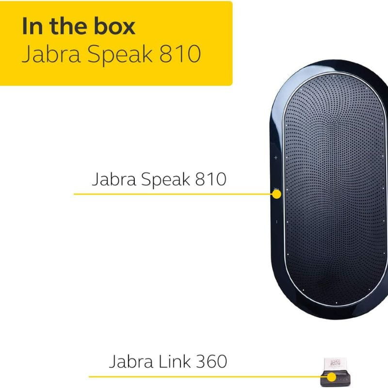 Jabra 810 Altavoz de Conferencias contenido de la caja