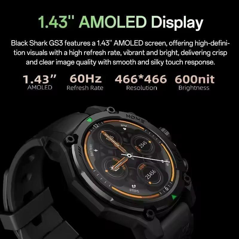 Black shark GS3 Vert - Caractéristiques de l'écran de la smartwatch