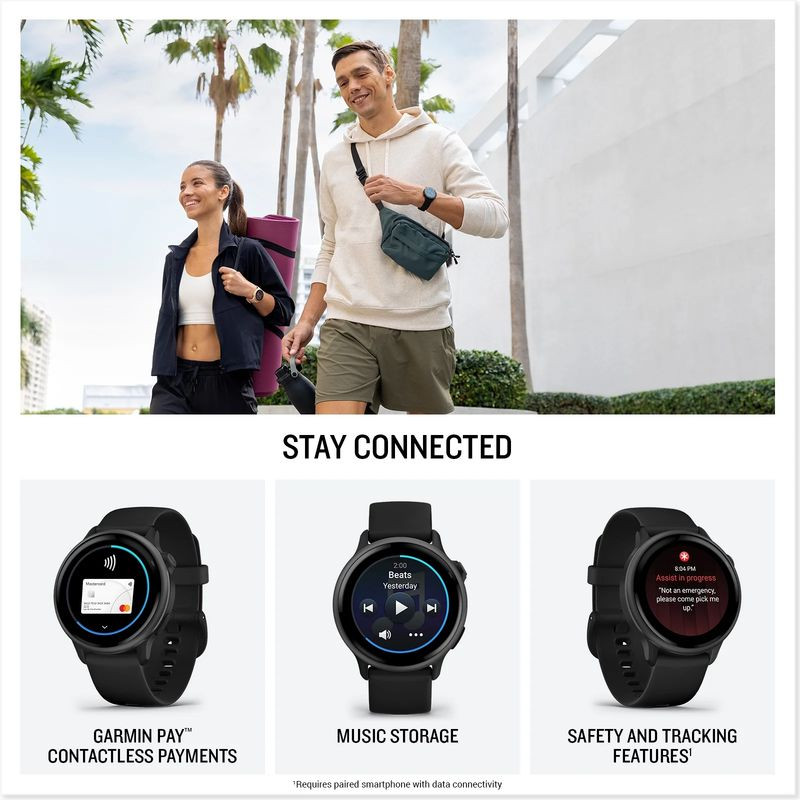 Conexão de Garmin Vívoactive 6 Preto