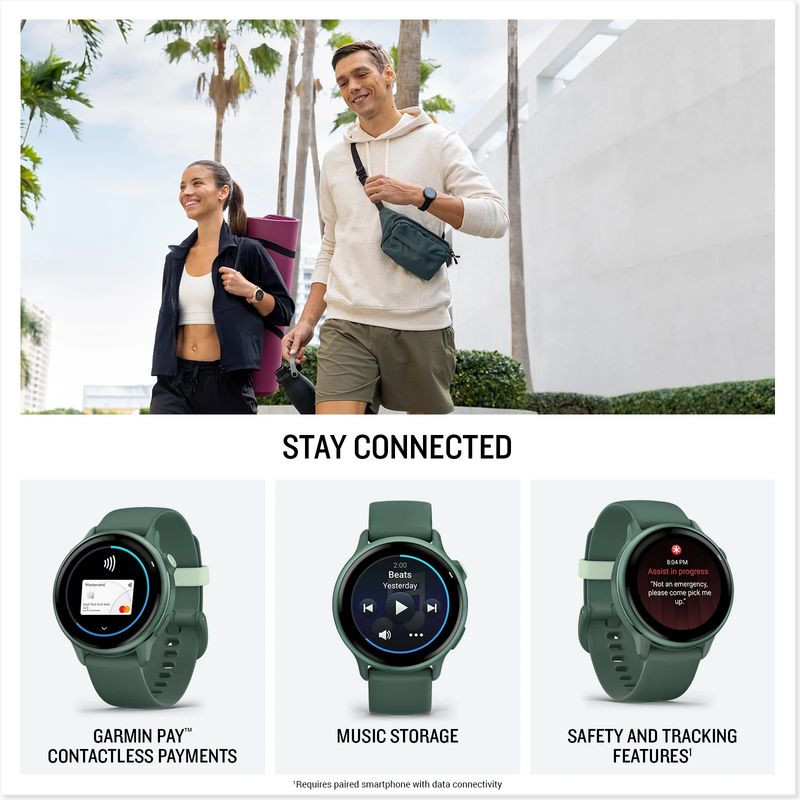Conexão de Garmin Vívoactive 6 Verde