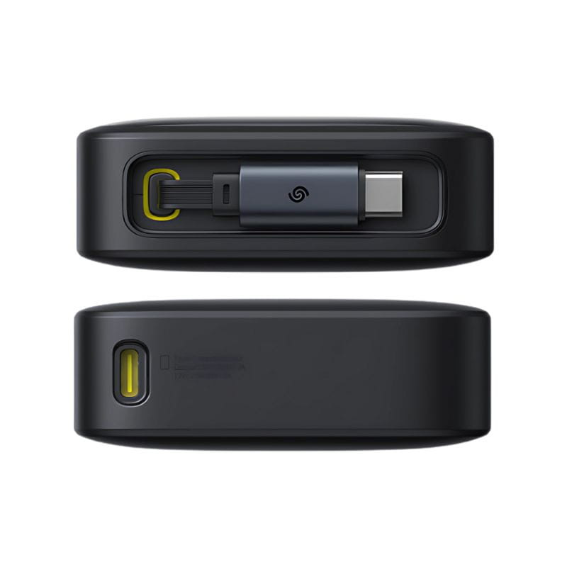 Baseus Free2Pull 20000 mAh 65 W - Batterie externe, image inférieure et supérieure