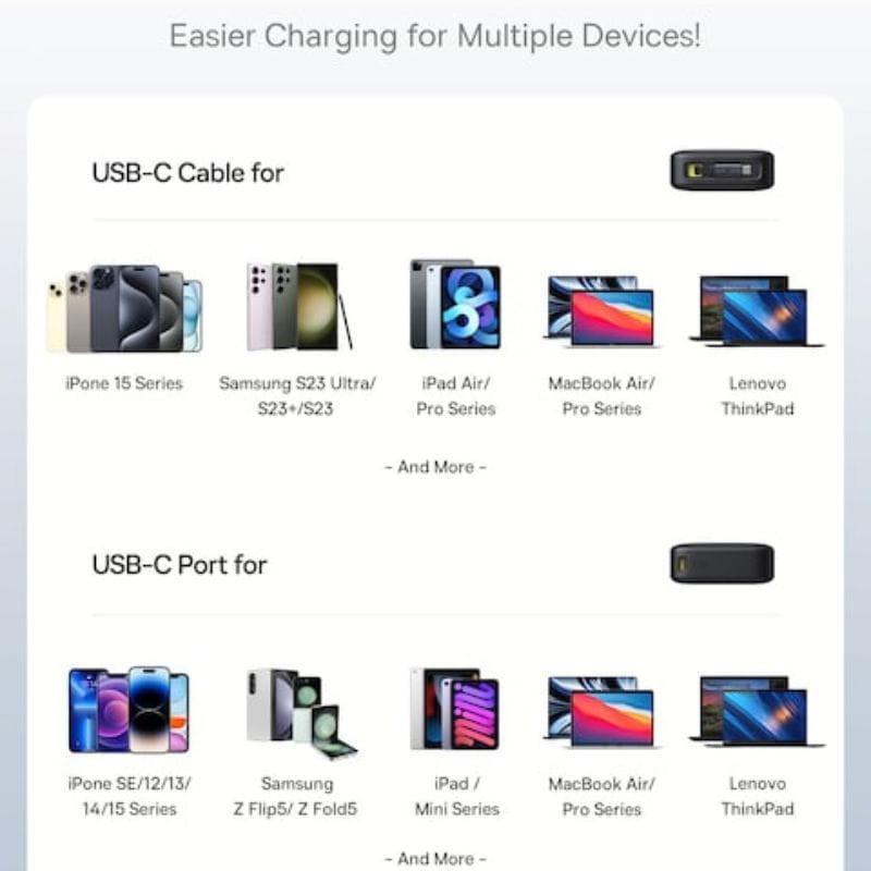 Baseus Free2Pull 20000 mAh 65 W - Batterie externe pour appareils compatibles