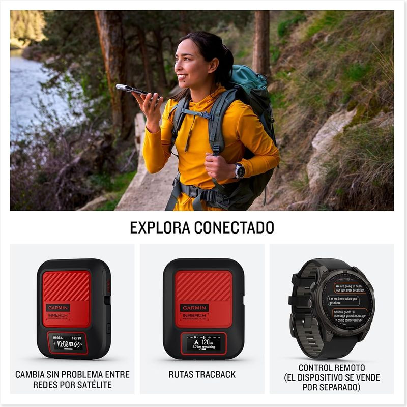 Comunicación de Garmin inReach Messenger Plus