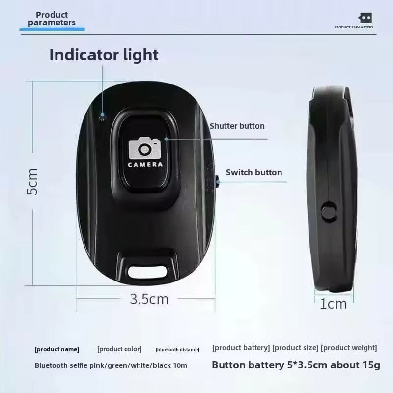 Controlo remoto Bluetooth para Selfie, características