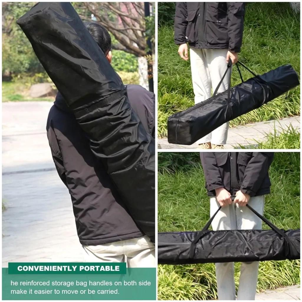 Bolsa para Soportes de Trípode para Smartphone, Proyector o Cámara, color negro, alargada, resistente, con asas reforzadas para transporte cómodo y seguro