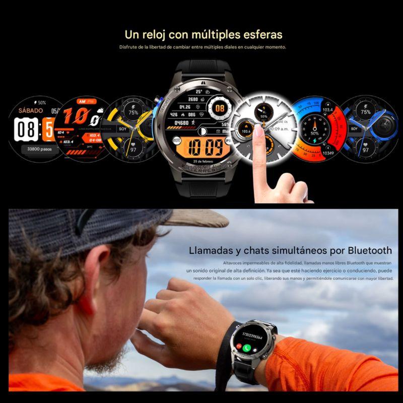 Llamadas de DM56 GPS 1.43 AMOLED Negro