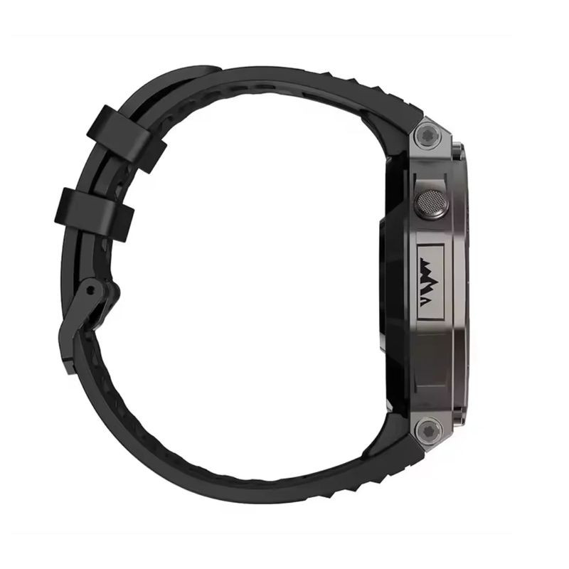 Lado esquerdo do DM58 GPS 1.43 AMOLED Preto