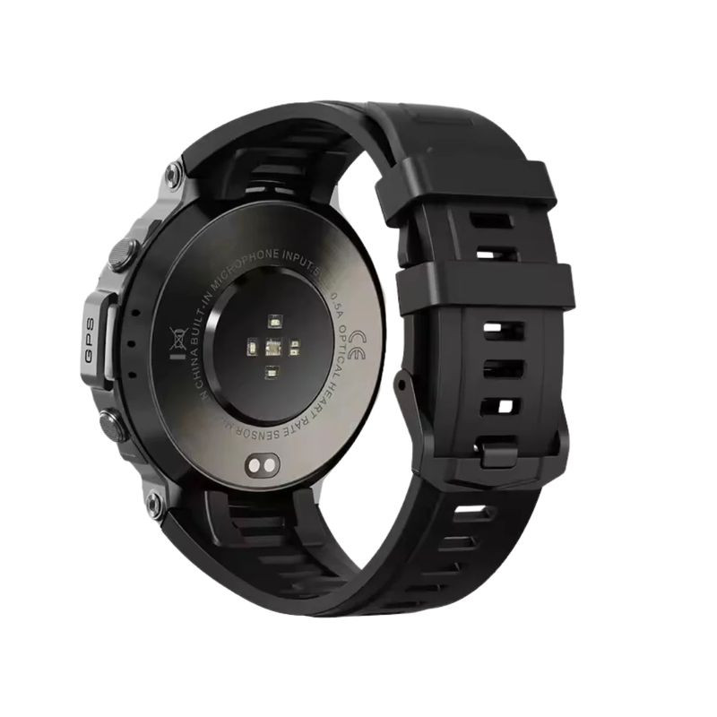 Traseira do DM58 GPS 1.43 AMOLED Preto