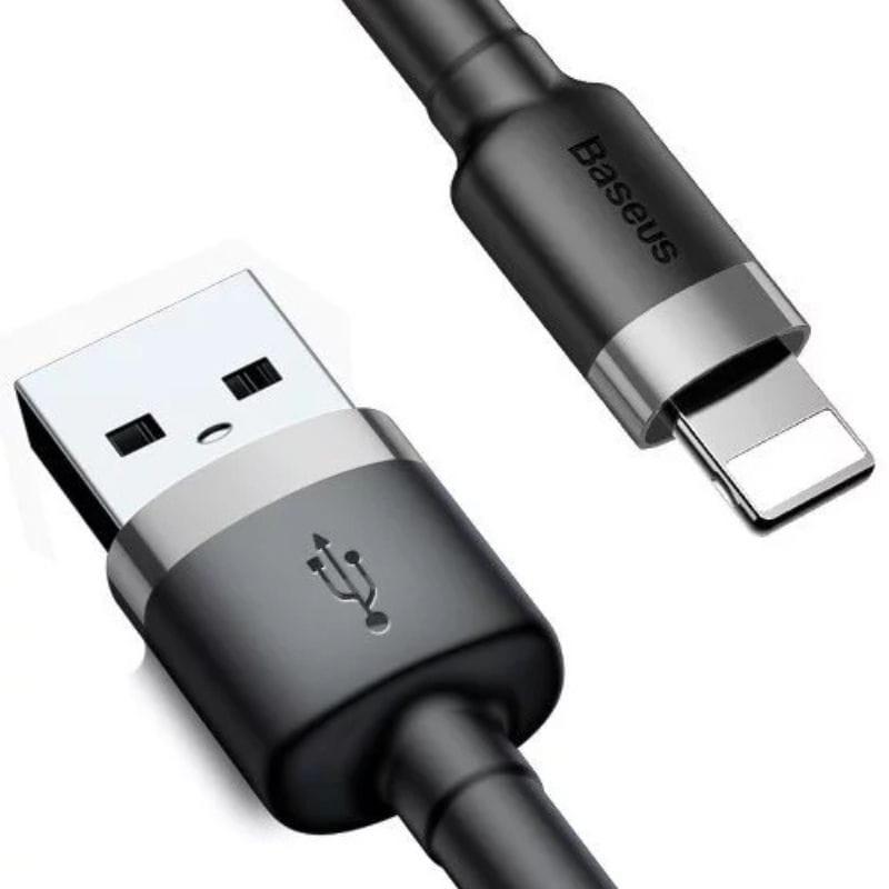 Image des connecteurs du câble USB Lightning Baseus Cafule