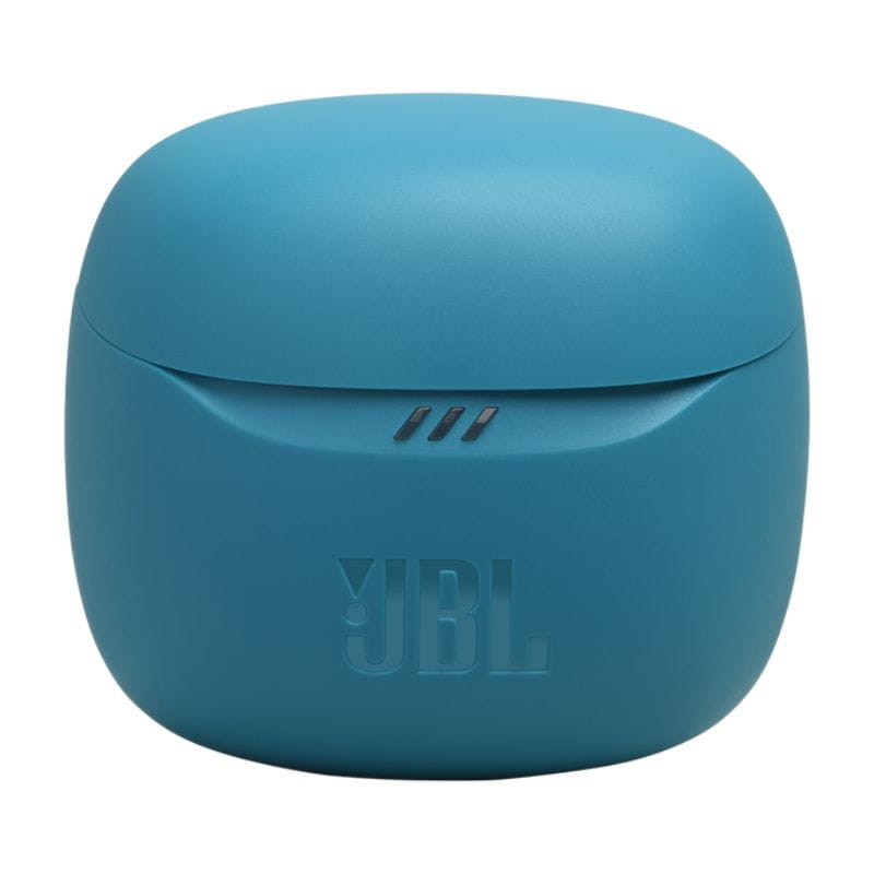 JBL Tune Flex 2 Turquesa imagen delantera del estuche de carga