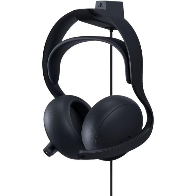 Sony Pulse Elite Negros - Auriculares inalámbricos para PS5 imagen con su soporte( incluido en el paquete)