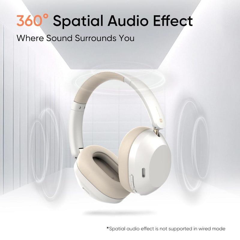 Auriculares Realme Techlife Studio H1 Blanco sonido espacial