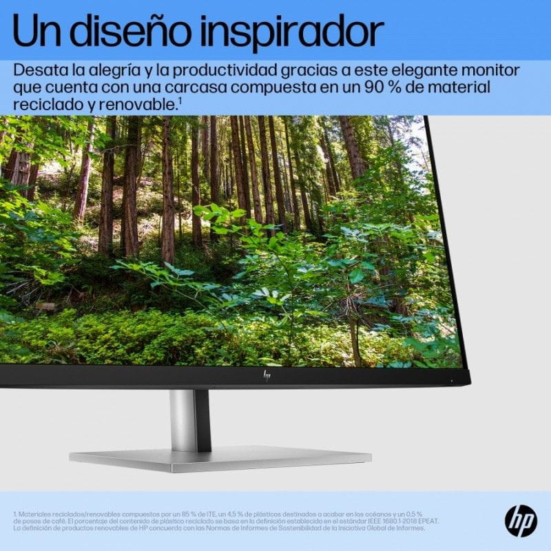HP E27 G5 27" Full HD 75 Hz IPS Negro diseño sostenible