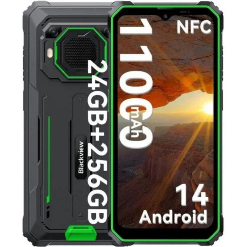 Blackview BV6200 Plus 8GB/256GB Verde - Telemóvel robusto Ecrã robusto com funcionalidades