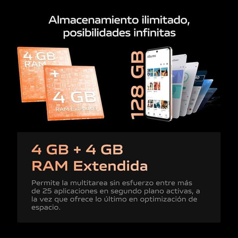 Vivo Y28 4GB/128GB Verde almacenamiento expansible