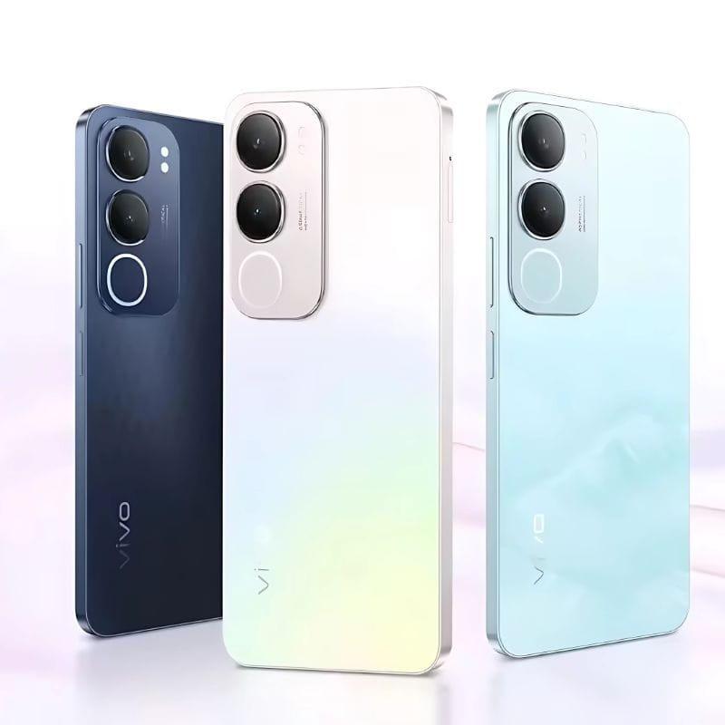 Vivo Y19s 8GB/256GB Prata Pérola 3 cores imagem traseira