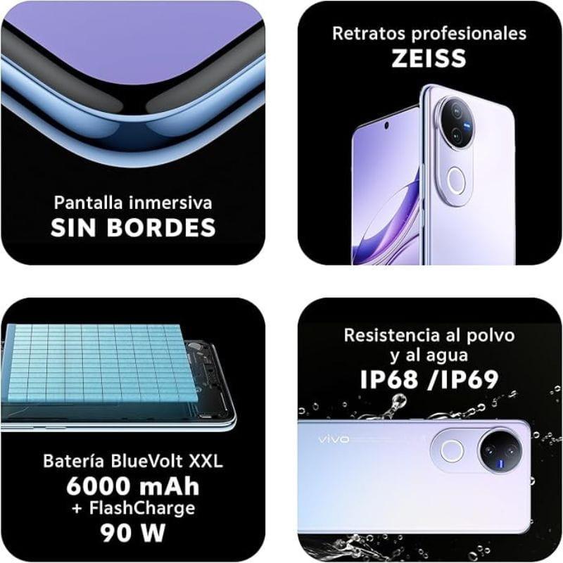 Vivo V50 5G 12GB/ 512GB Preto caraterísticas