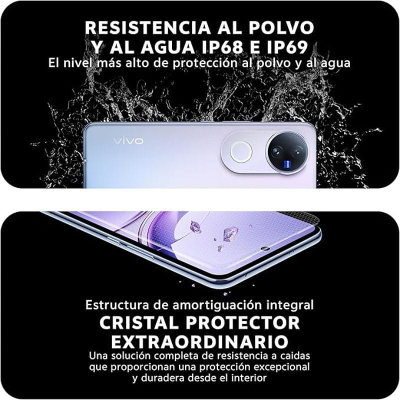 Vivo V50 5G 12GB/ 512GB Preto caraterísticas robustas
