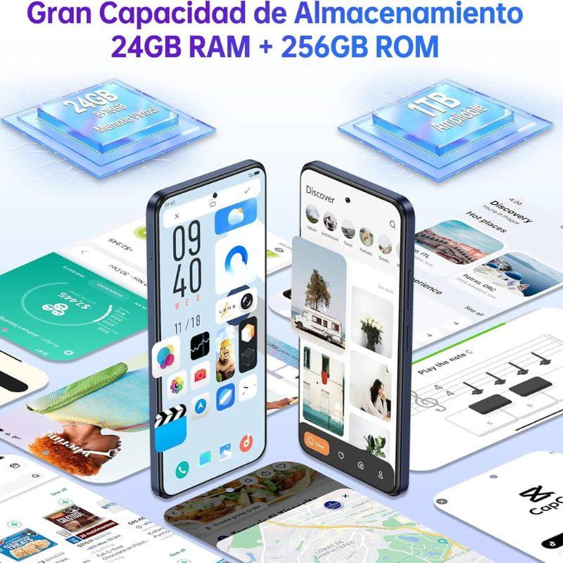 Oukitel C65 Pro 8 Go/256 Go Bleu caractéristiques de stockage